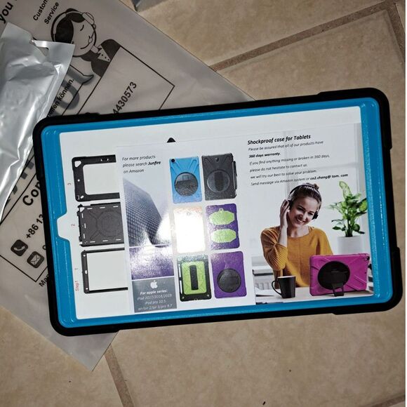 NIB-Samsung Galaxy Tab Active PRO 10.1 Case, Galaxy Shockproof TEAL - Picture 3 of 10